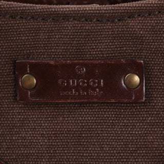 Gucci Fall 2002 Bamboo Canvas Handbag