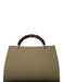 Gucci Fall 2002 Bamboo Handle Canvas Handbag