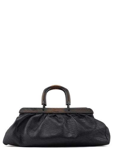 Gucci Fall 2002 Bison Leather Wood Doctor Bag