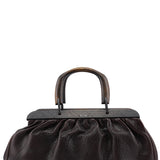 Gucci Fall 2002 Bison Leather Wood Doctor Bag