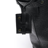 Gucci Fall 2002 Black Leather Hinged Frame Bucket Bag