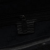 Gucci Fall 2002 Black Leather Hinged Frame Bucket Bag