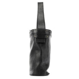 Gucci Fall 2002 Black Leather Hinged Frame Bucket Bag
