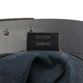 Gucci Fall 2002 Black Leather Wood Bucket Bag