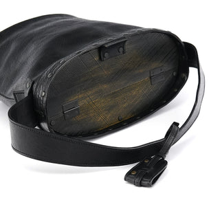 Gucci Fall 2002 Black Leather Wood Bucket Bag