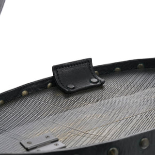 Gucci Fall 2002 Black Leather Wood Bucket Bag