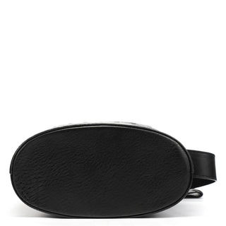 Gucci Fall 2002 Black Leather Wood Bucket Bag