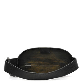 Gucci Fall 2002 Black Leather Wood Bucket Bag