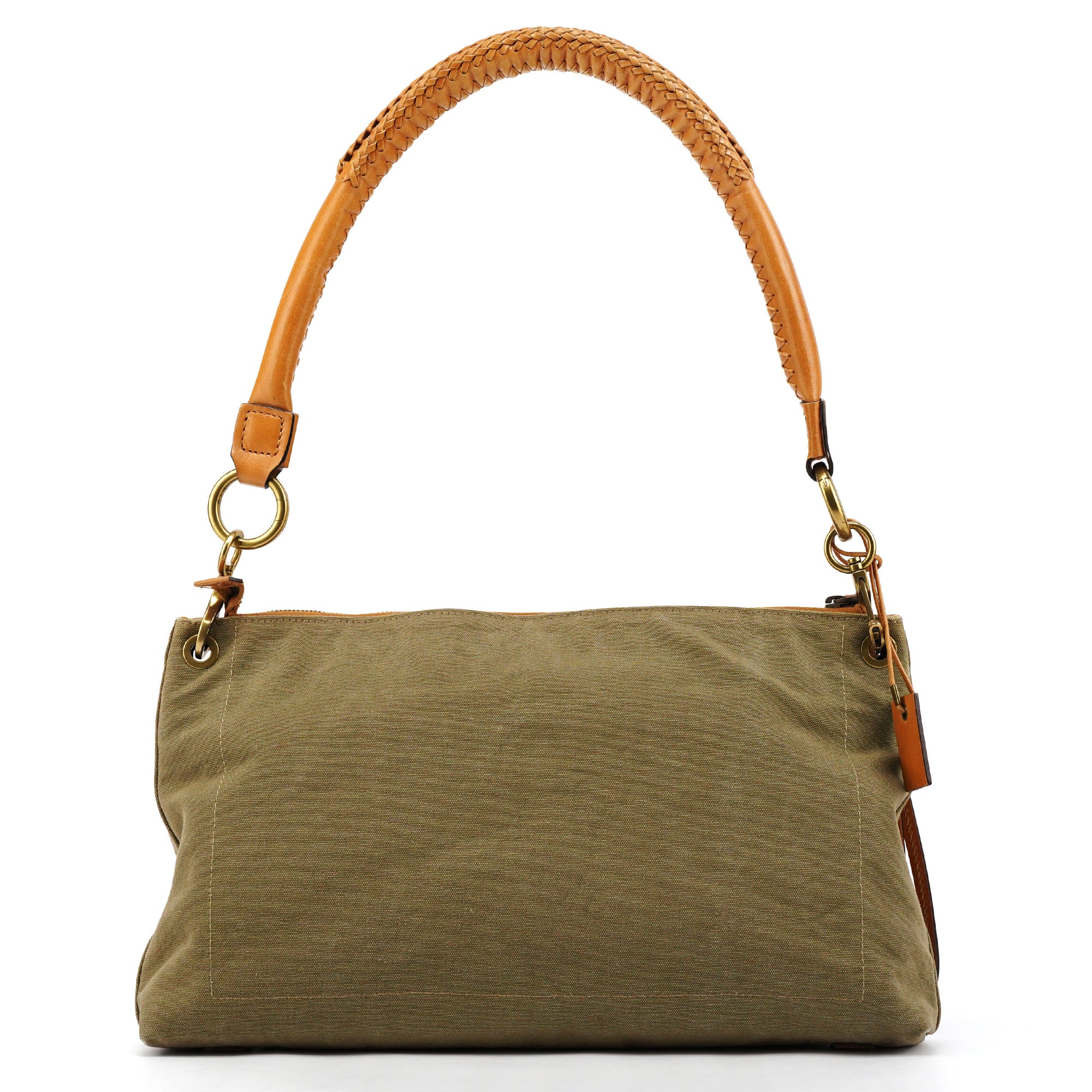 Gucci Fall 2002 Khaki Canvas Cargo Pocket Shoulder Bag