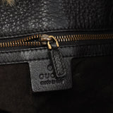 Gucci Fox Fur Horsebit Hobo Shoulder Bag