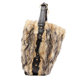 Gucci Fox Fur Horsebit Hobo Shoulder Bag