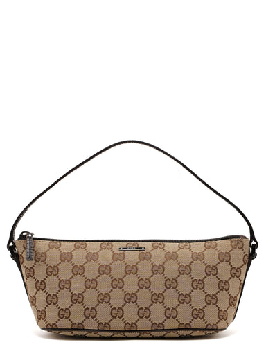 Gucci GG Monogram Canvas Boat Pochette