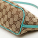 Gucci GG Monogram Turquoise Boat Pochette