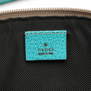 Gucci GG Monogram Turquoise Boat Pochette