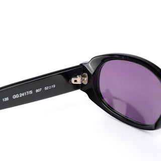 Gucci GG2413N/S Black Acetate Oval Sunglasses