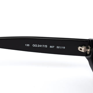 Gucci GG2413N/S Black Acetate Oval Sunglasses