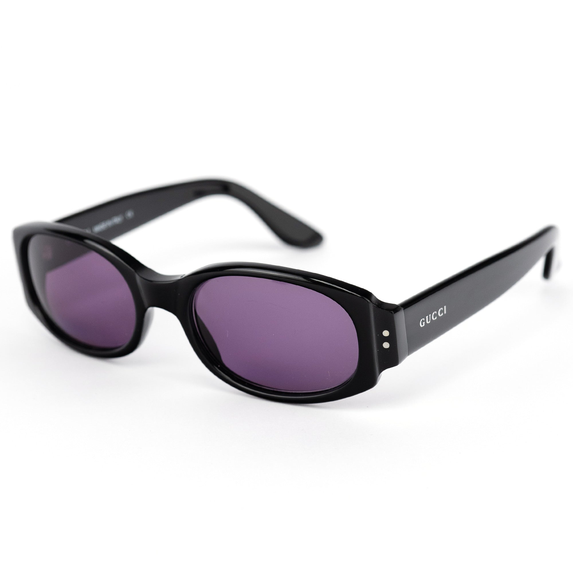 Gucci GG2413N/S Black Acetate Oval Sunglasses