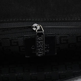 Gucci Gloss Black Leather Flap Shoulder Bag