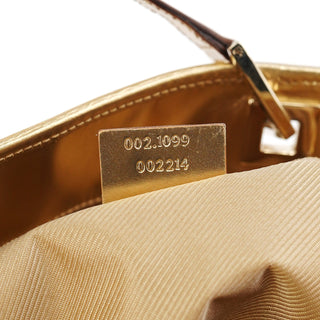 Gucci Gold GG Canvas Tote Bag