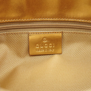 Gucci Gold GG Canvas Tote Bag