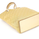 Gucci Gold GG Canvas Tote Bag
