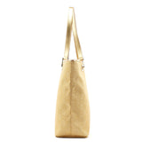 Gucci Gold GG Canvas Tote Bag