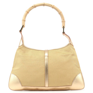 Gucci Gold Jackie Bamboo Shoulder Bag