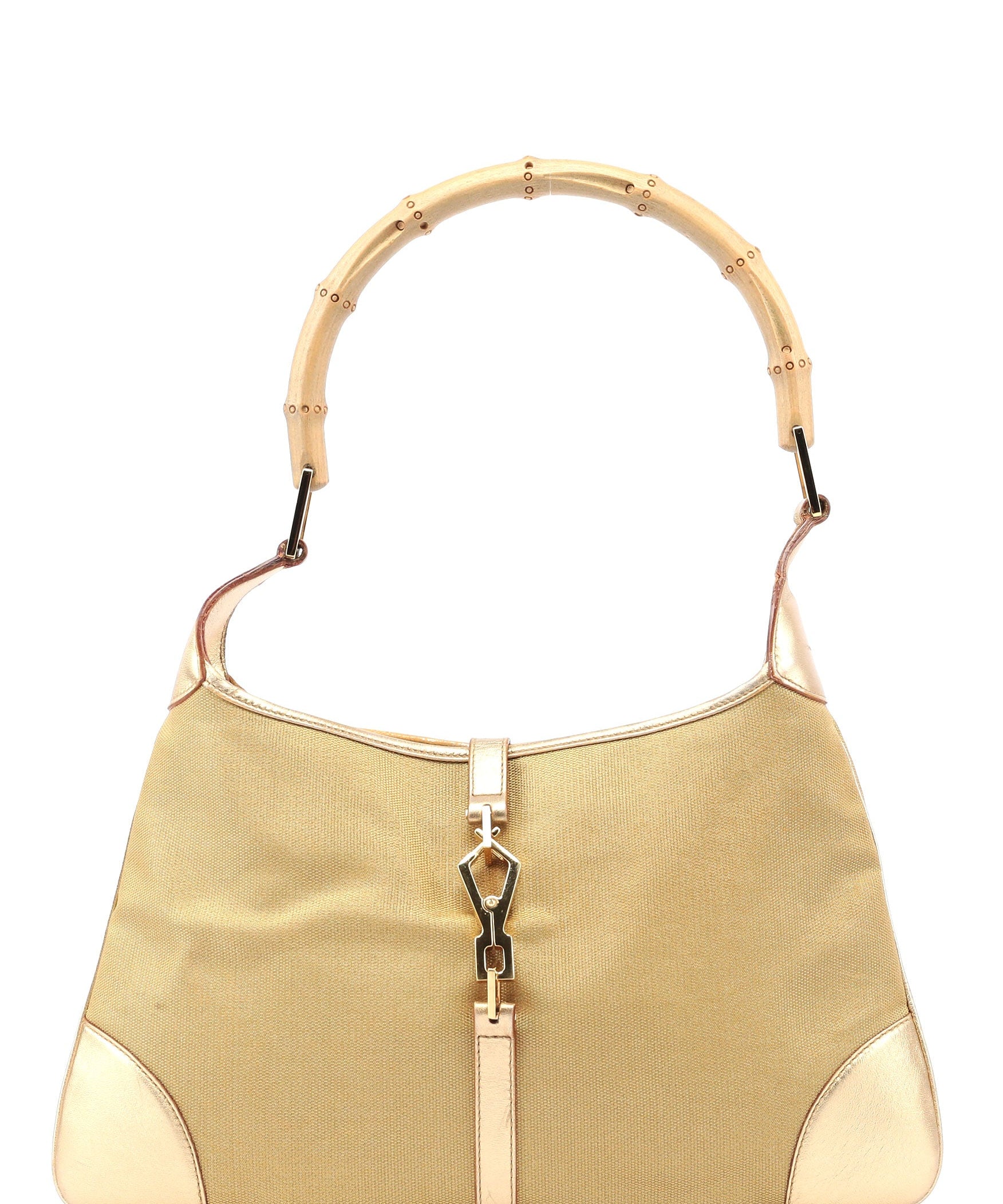 Gucci Gold Jackie Bamboo Shoulder Bag