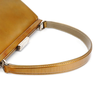 Gucci Gold Patent Leather Clutch Shoulder Bag