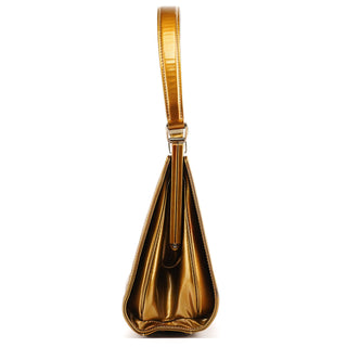 Gucci Gold Patent Leather Clutch Shoulder Bag