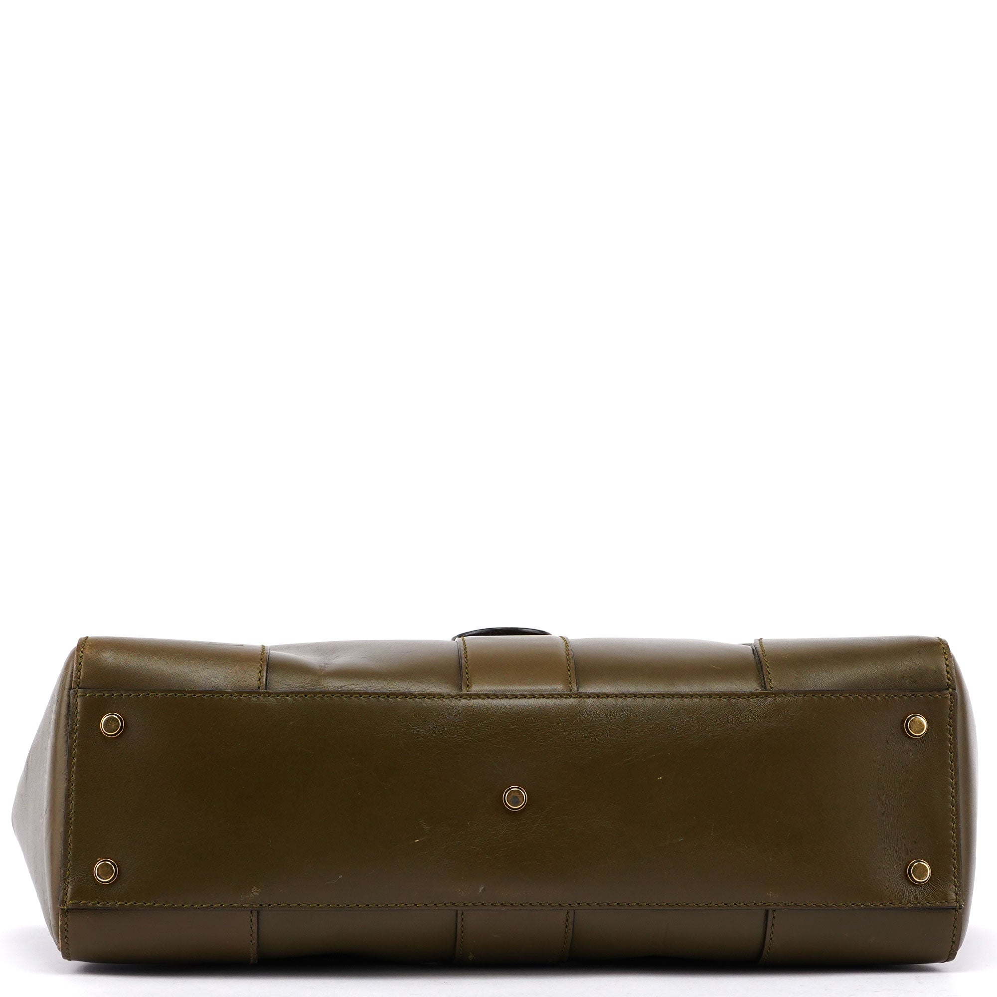 Gucci Green Calfskin Belt Tote
