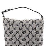 Gucci Borsa a mano in tela GG grigia e nera