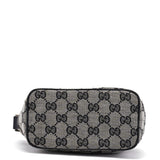 Gucci Borsa a mano in tela GG grigia e nera