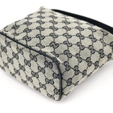 Gucci Borsa a mano in tela GG grigia e nera