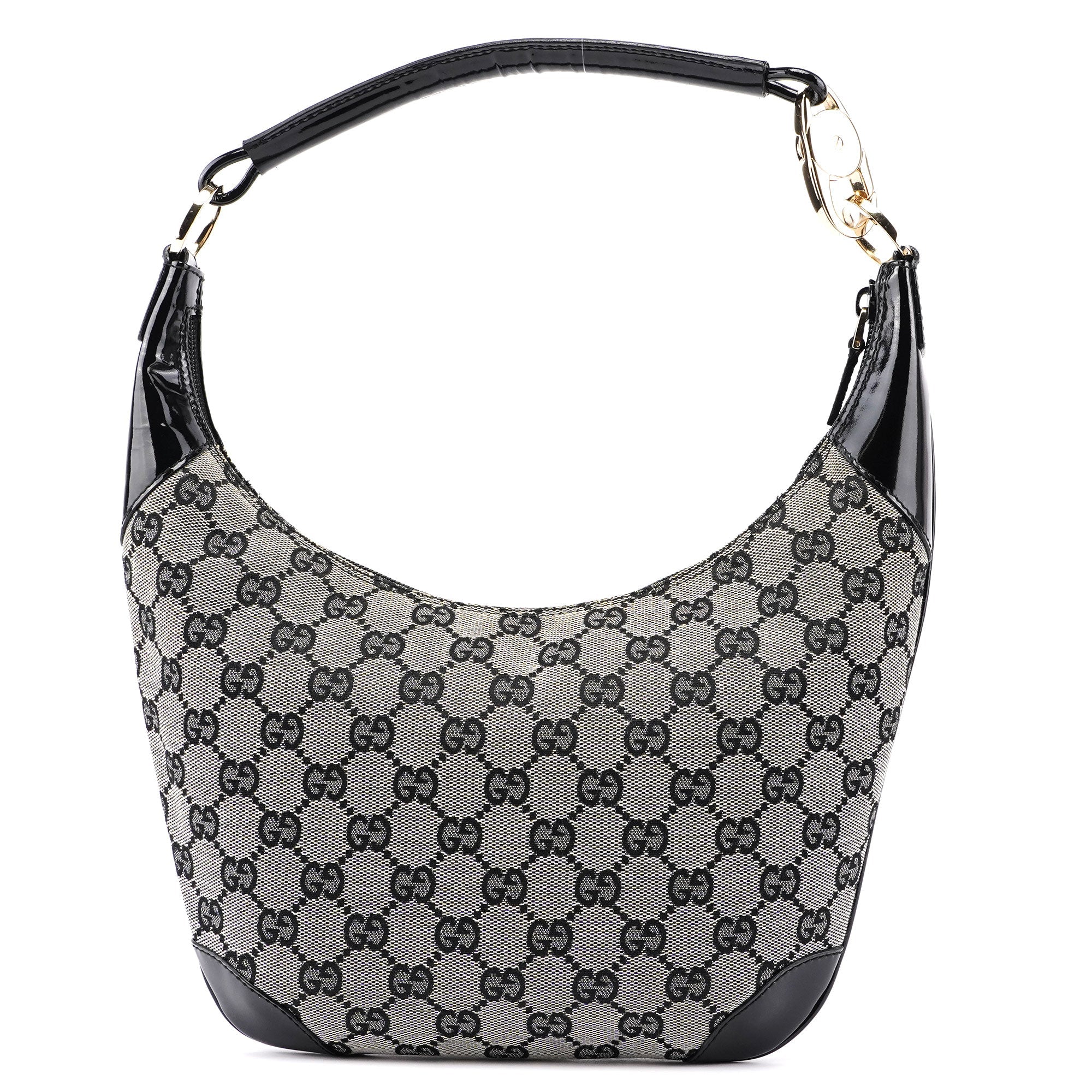 Gucci Grey Black GG Shoulder Bag