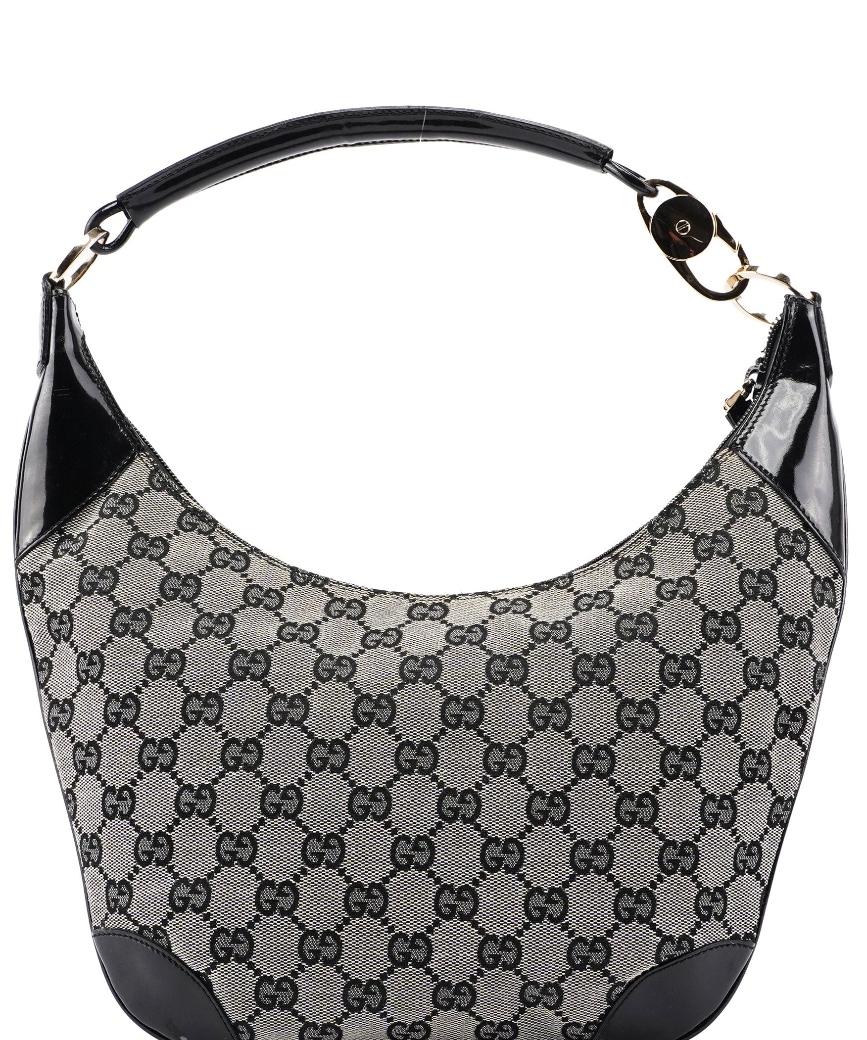 Gucci Grey Black GG Shoulder Bag