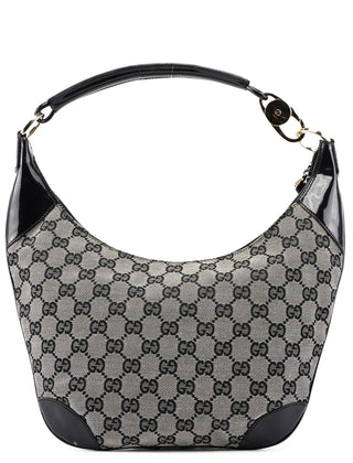 Gucci Grey Black GG Shoulder Bag