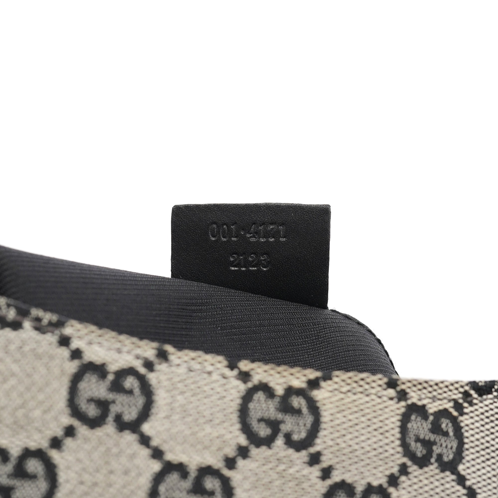 Gucci Grey GG Black Plastic Chain Shoulder Bag