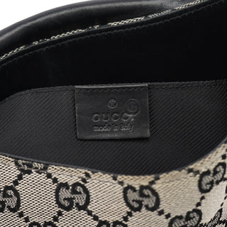 Gucci Grey GG Black Plastic Chain Shoulder Bag