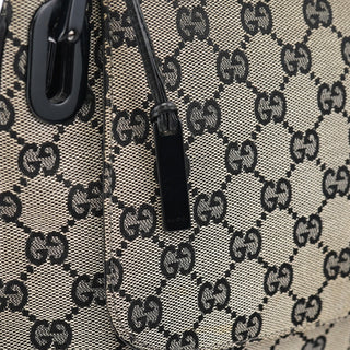 Gucci Grey GG Black Plastic Chain Shoulder Bag