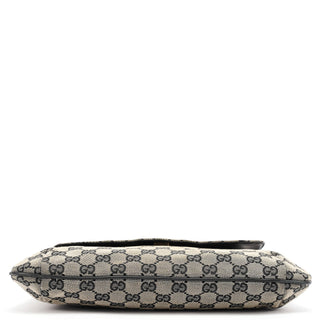 Gucci Grey GG Black Plastic Chain Shoulder Bag