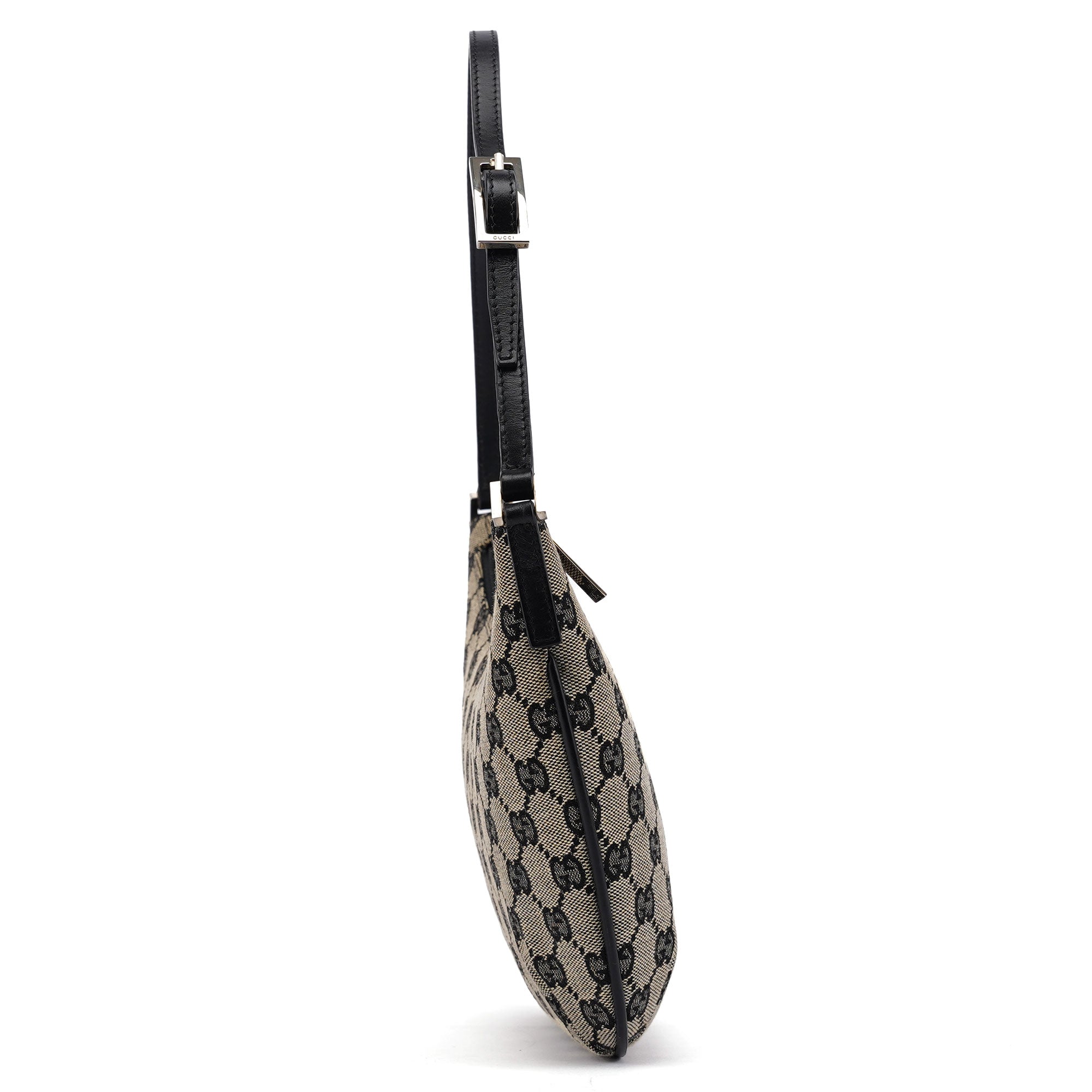 Gucci Schultertasche aus grauem GG Canvas