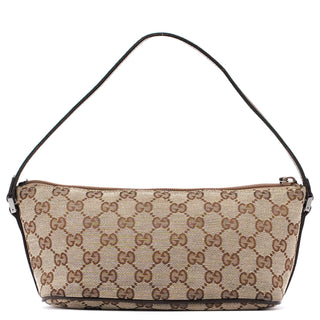 Gucci Gucci Beige Brown Boat Pochette