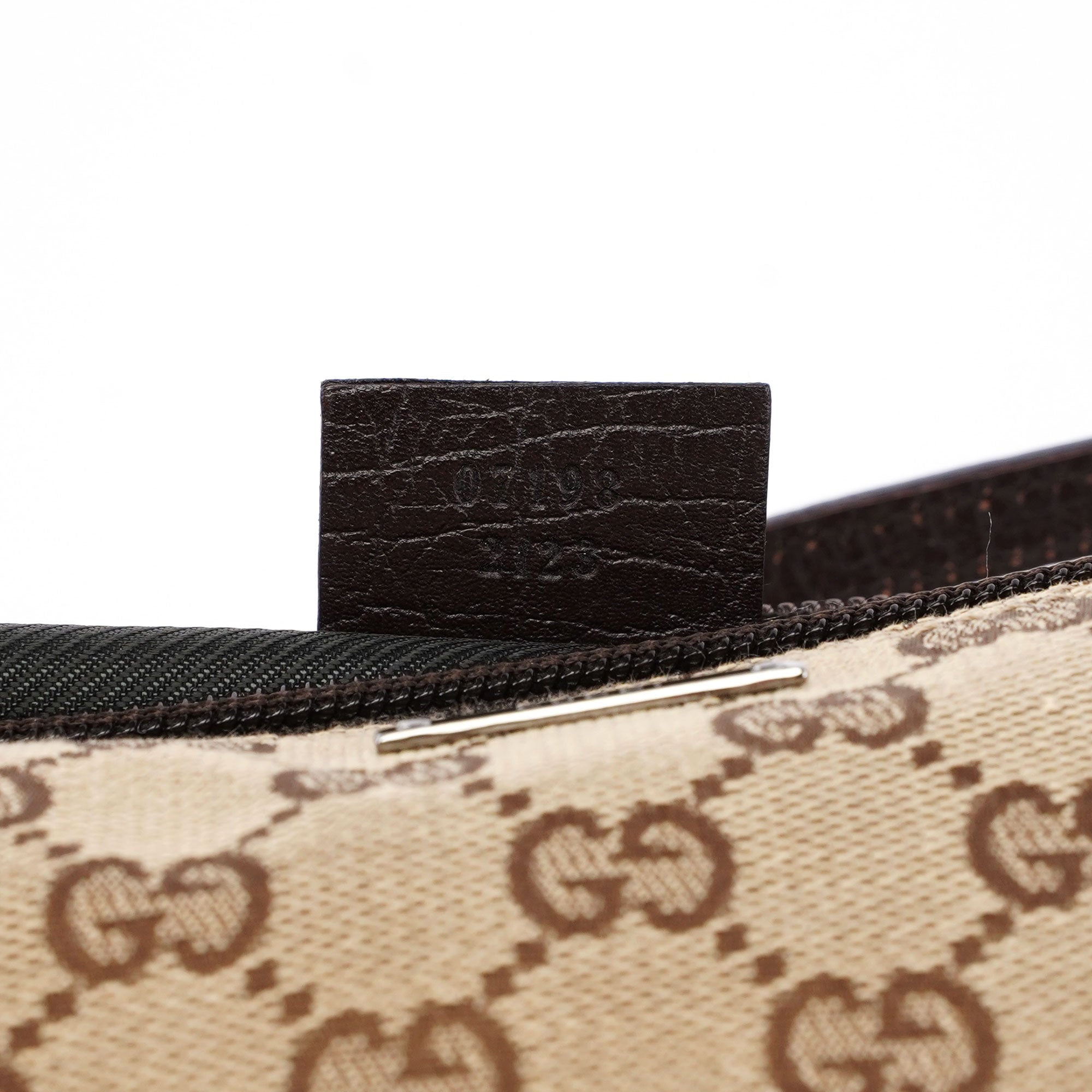 Gucci Gucci GG Boat Pochette en toile GG beige et marron