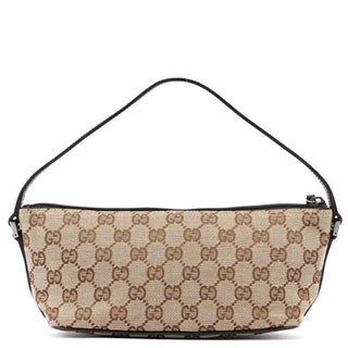 Gucci Gucci Beige Brown Boat Pochette