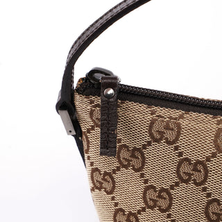 Gucci Gucci Beige Brown Boat Pochette