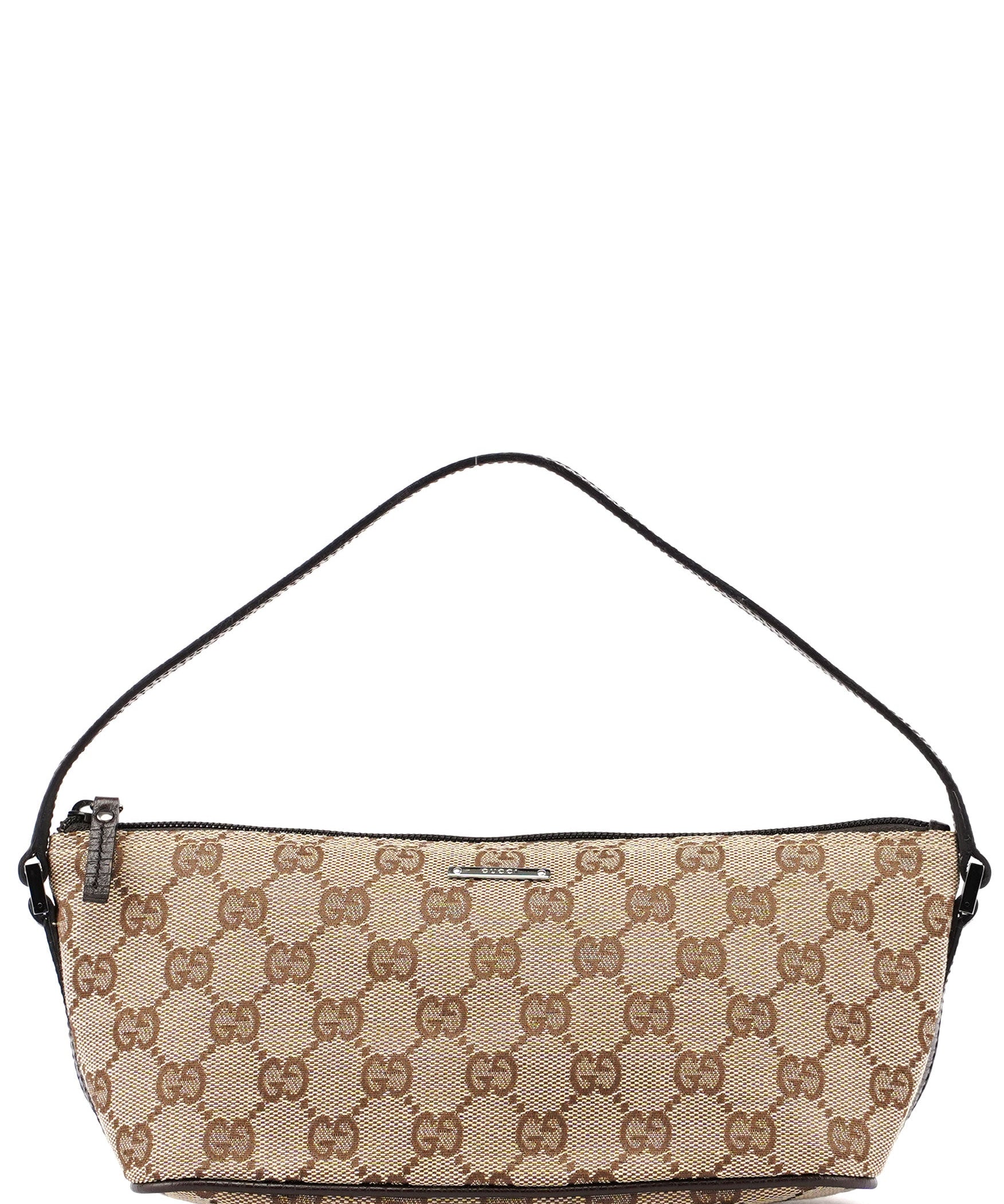Gucci Gucci Beige Brown Boat Pochette
