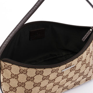 Gucci Gucci Beige Brown Boat Pochette