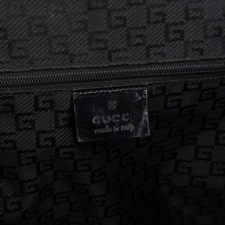 Gucci Gucci Beige Canvas Black Spazz Trim Tote