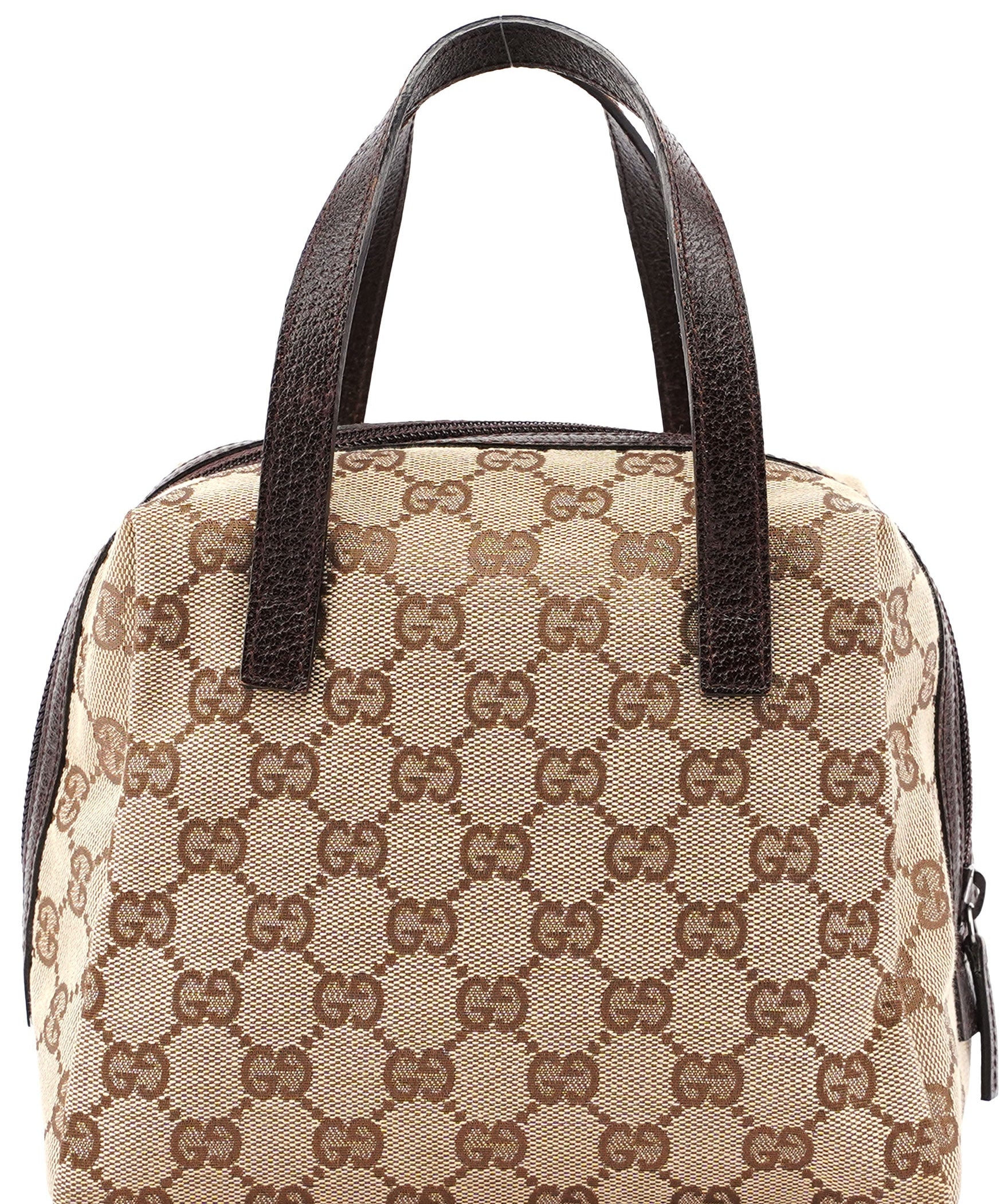 Gucci Gucci Beige GG Mini Bowling Bag